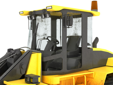 Wheel Loader 4K Model 3D
