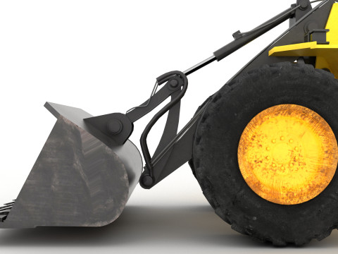 Wheel Loader 4K Model 3D