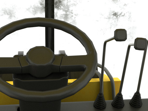 Wheel Loader 4K Model 3D
