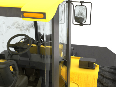 Wheel Loader 4K Model 3D