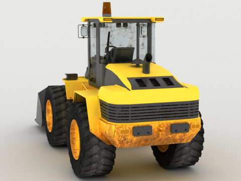 Wheel Loader 4K Model 3D
