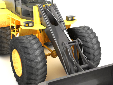 Wheel Loader 4K Model 3D