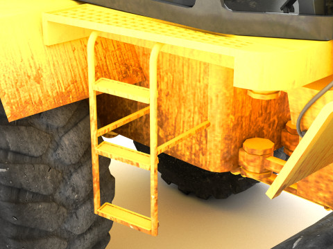Wheel Loader 4K Model 3D