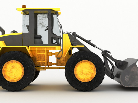 Wheel Loader 4K Model 3D