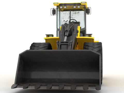 Wheel Loader 4K Model 3D