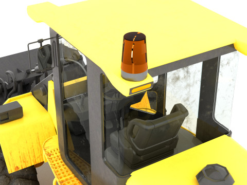Wheel Loader 4K Model 3D