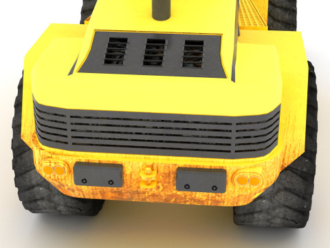 Wheel Loader 4K Model 3D