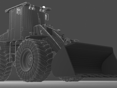 Wheel Loader 4K Model 3D