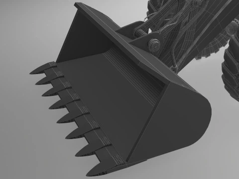 Wheel Loader 3D Model