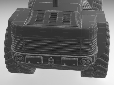 Wheel Loader 4K Model 3D
