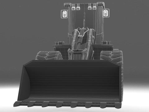 Wheel Loader 4K Model 3D
