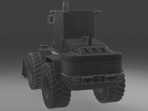 Wheel Loader 4K Model 3D