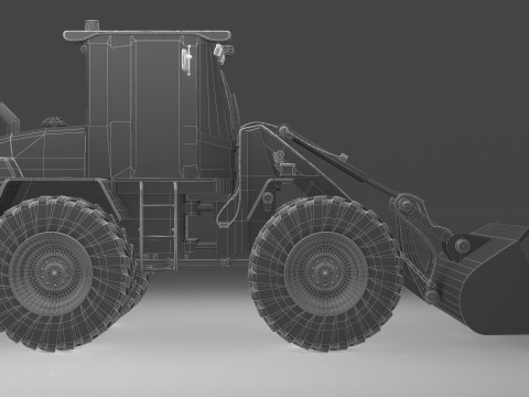 Wheel Loader 4K Model 3D