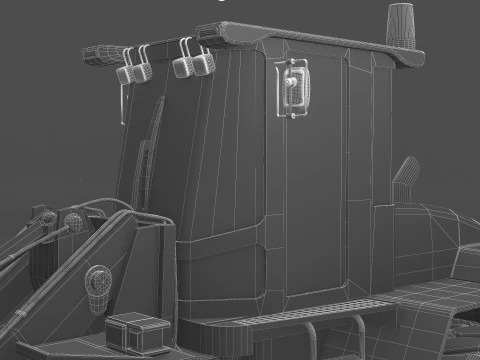 Wheel Loader 3D Model