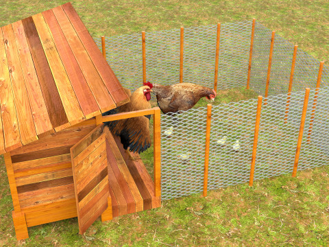 Chicken Coop 8K 3D Model