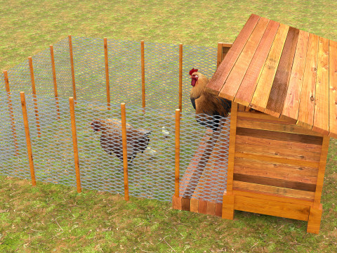 Chicken Coop 8K 3D Model
