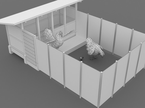Chicken Coop 8K 3D Model