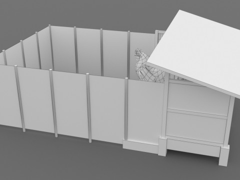 Chicken Coop 8K 3D Model