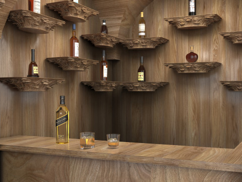 Home Bar 8K 3D Model