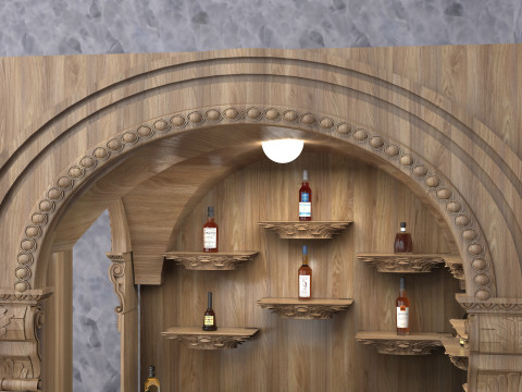 Home Bar 8K 3D Model