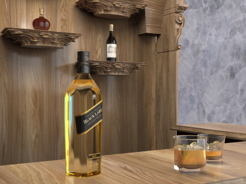 Home Bar 8K 3D Model