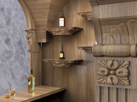 Home Bar 8K 3D Model
