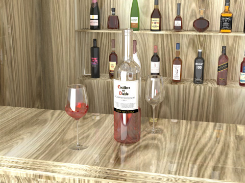 American Bar 3 - 8K 3D Модель