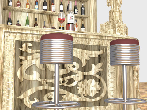 American Bar 3 - 8K 3D Модель