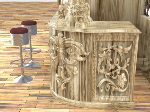 American Bar 3 - 8K 3D Модель