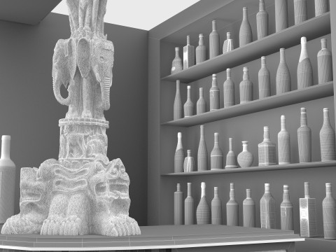 American Bar 3 - 8K 3D Модель