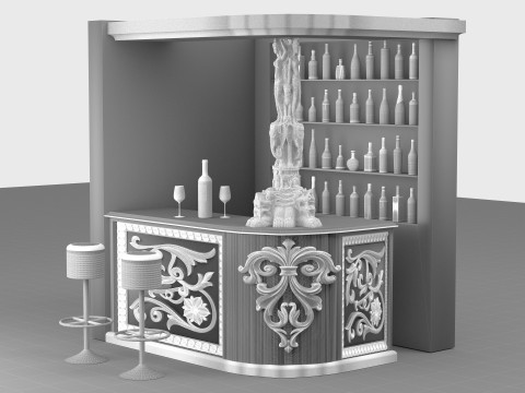 American Bar 3 - 8K 3D Модель