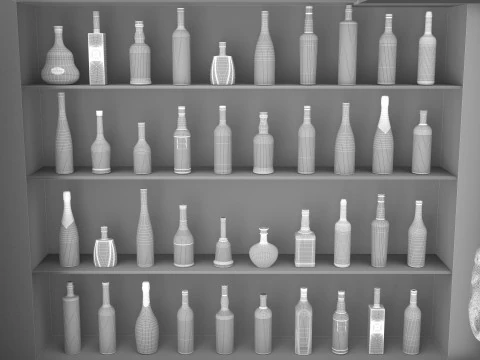 American Bar 3 - 8K 3D Model