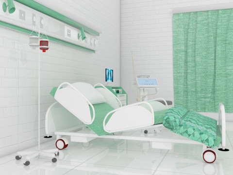 Intensive Care Unit 6 - 4K 3D Model