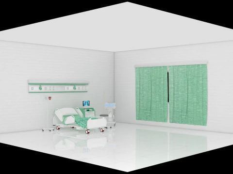 Intensive Care Unit 6 - 4K 3D Model
