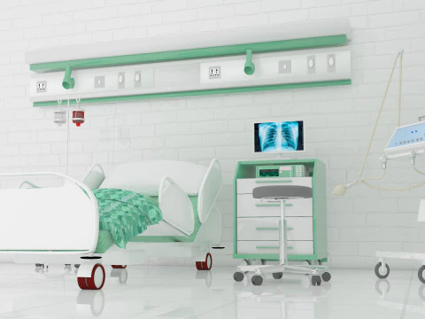 Intensive Care Unit 6 - 4K 3D Model