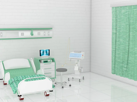 Intensive Care Unit 6 - 4K 3D Model