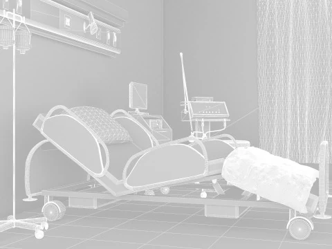 Intensive Care Unit 6 - 4K 3D Model