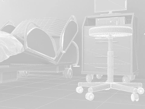 Intensive Care Unit 6 - 4K 3D Model