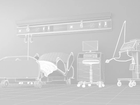 Intensive Care Unit 6 - 4K 3D Model