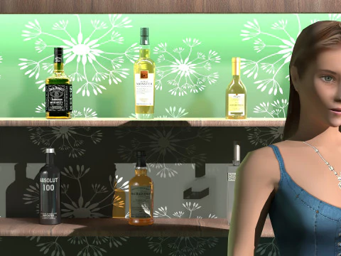 Barra Americana 4K Modelo 3D