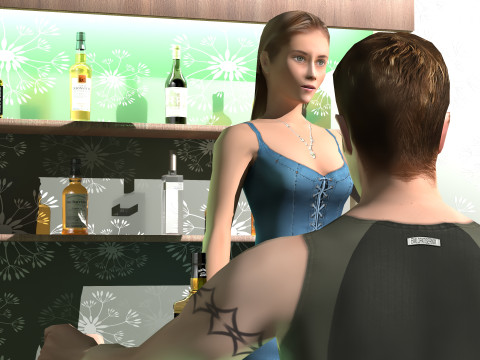 American Bar 4K Modelo 3D
