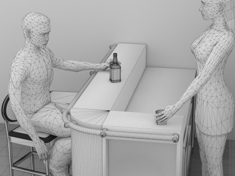 American Bar 4K Modelo 3D