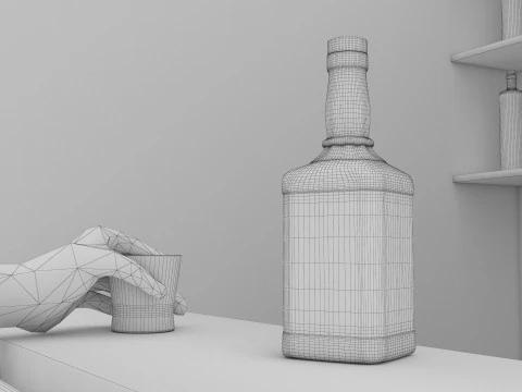 Barra Americana 4K Modelo 3D