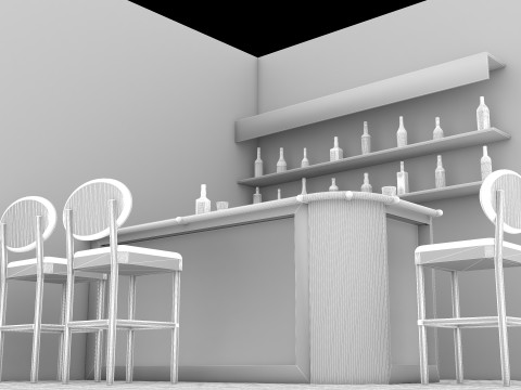 American Bar 4K Modelo 3D
