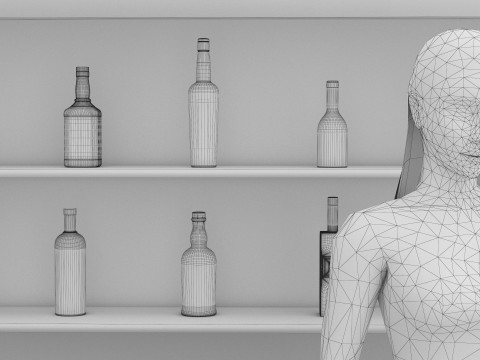 American Bar 4K Modelo 3D