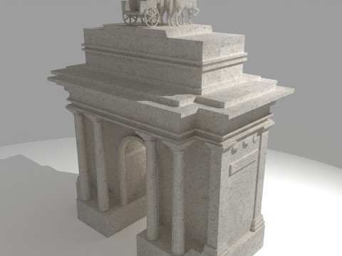 Roman Monument 4K Modèle 3D