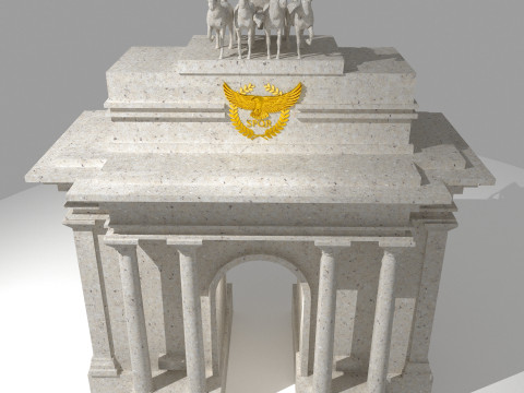 Roman Monument 4K Modèle 3D