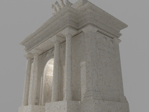 Roman Monument 4K Modèle 3D