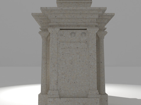 Roman Monument 4K Modèle 3D