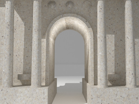 Roman Monument 4K Modèle 3D